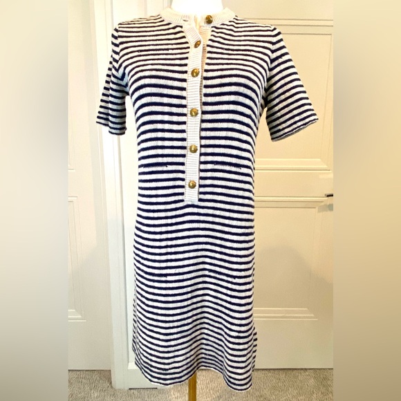 Zadig & Voltaire Dresses & Skirts - Zadig & Voltaire Tahoe Striped Knit Dress NWT Navy and Cream Striped XS